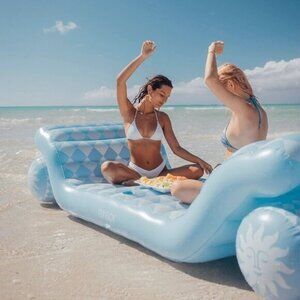 Funboy Blue Sol Dual Chaise Dual Lounger Pool Float Sofa